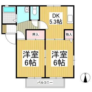 フレグランス A棟【102号室】の間取り