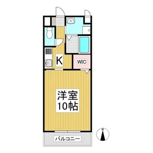エトワール西軽井沢【106号室】の間取り