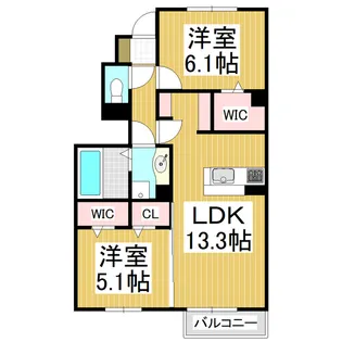 Raffinato【1階】の間取り