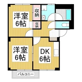 コーポ山田【101号室】の間取り