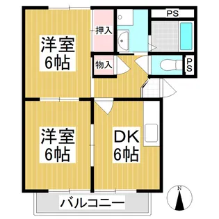 ラピス上田【102号室】の間取り