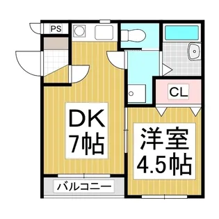 ハイツ原【301号室】の間取り