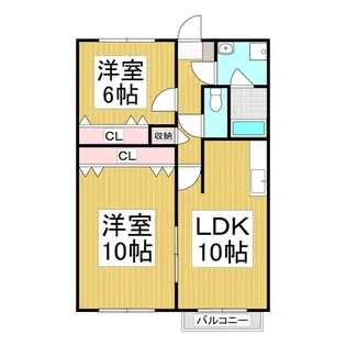 コート・ダ・ジュール【2階】の間取り