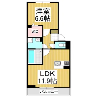 PRESTIGEA(プレステージア)【3階】の間取り