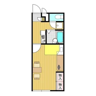 レオパレスくずい【103号室】の間取り