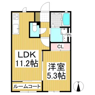 ガーデンハイム【203号室】の間取り