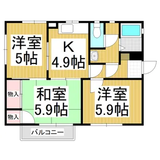 エスポアールSHODA V【2階】の間取り