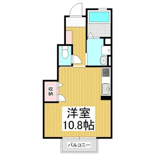 ハイム県ヶ丘【101号室】の間取り