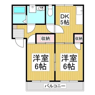フレグランスU B棟【201号室】の間取り