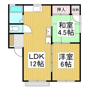 RIMOA諏訪湖【202号室】の間取り