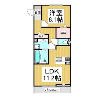 グランデ・メーラA棟【301号室】の間取り