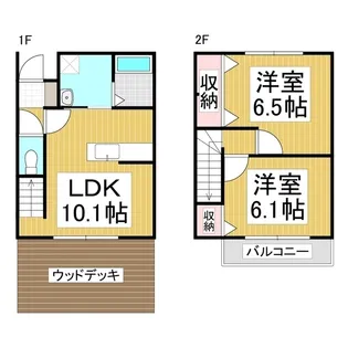 ひだまりⅡ【D号室】の間取り