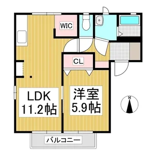 フレグランス絢香【1階】の間取り