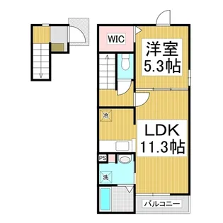 ル・フランⅡ【2階】の間取り
