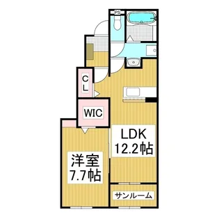 カーザ マルヒロ【1階】の間取り