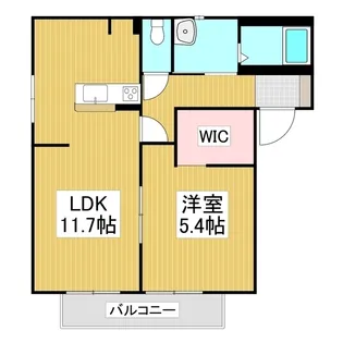 バリュージュ住吉S【101号室】の間取り