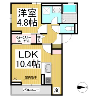 Chambre OSAKAYA【1階】の間取り