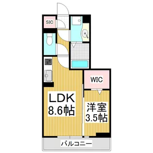 Amabilis(アマビリス)【3階】の間取り