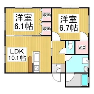 HMマーブル5【3A号室】の間取り