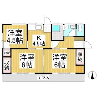 長野県長野市上野1丁目【一戸建】の間取り