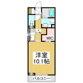 コンフォーティア飯田八幡【306号室】の間取り