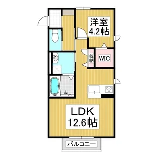 コンフォルト松川【105号室】の間取り