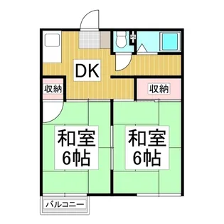 ハイツ泉【202号室】の間取り