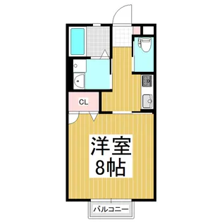 Luana美須々【105号室】の間取り