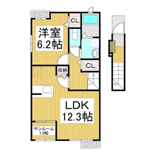 グランドハーモニー【2階】の間取り