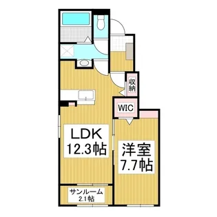 Humming bird A【1階】の間取り