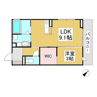 トリシア横町EAST【3階】の間取り