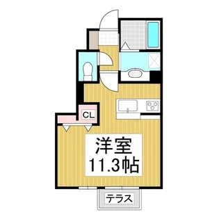 Adesso東銀座【1階】の間取り