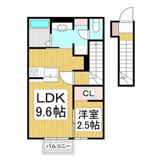 Adesso東銀座【2階】の間取り