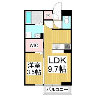 ネオ・アコール【1階】の間取り