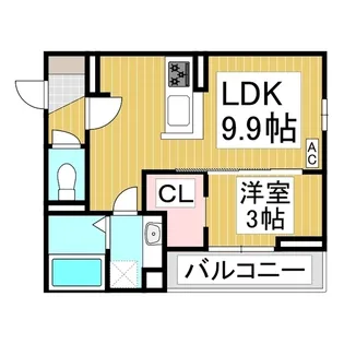 プランタン若里Ⅴ【2階】の間取り