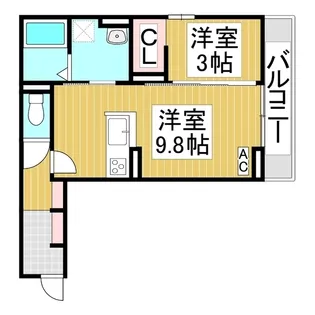 プランタン若里Ⅴ【2階】の間取り