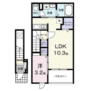 ヒカルサ佐久猿久保Ⅰ【2階】の間取り