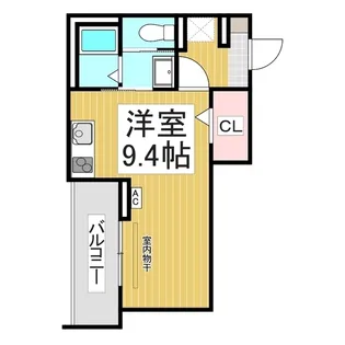 スピアナート北石堂【206号室】の間取り
