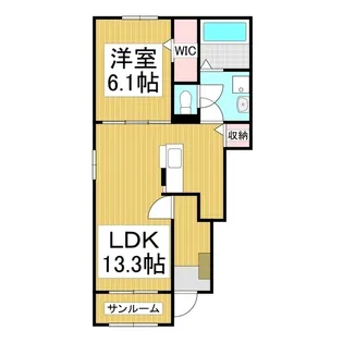 オンザロード A【1階】の間取り