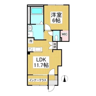 サンマルコ上田B棟【1階】の間取り