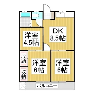エスポワール楓【206号室】の間取り