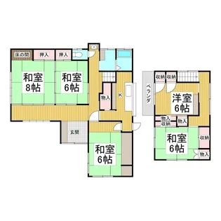 長野県上伊那郡箕輪町中箕輪【一戸建】の間取り