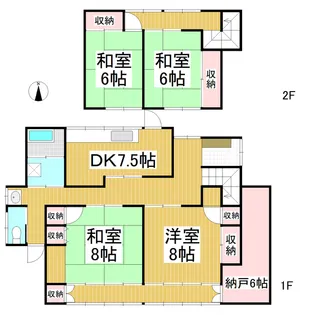 長野県長野市吉田1丁目【一戸建】の間取り