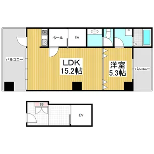 吉田ビル賃借 南棟【201号室】の間取り