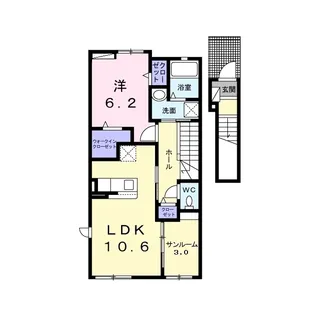 プラシード【2階】の間取り