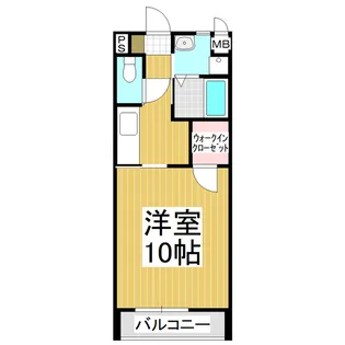 Clair【201号室】の間取り