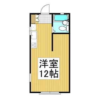 リバーウエスト【102号室】の間取り