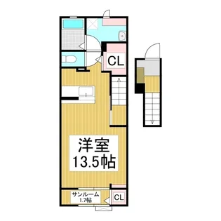ルーセンス【2階】の間取り