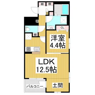 グランゼフィール【1階】の間取り