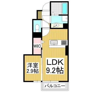 サンソレイユ【101号室】の間取り